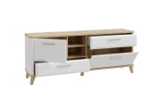 TV-Unterschrank Wardiol, Artisan Eiche-Nachbildung/weiß, 169,7 cm