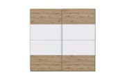 Kleiderschrank Schach & Matt 2, Artisan Eiche-Nachbildung/weiß, 220,1 cm