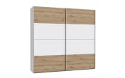 Kleiderschrank Schach & Matt 2, Artisan Eiche-Nachbildung/weiß, 220,1 cm