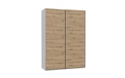 Kleiderschrank Schach & Matt 2, weiß/Artisan Eiche-Nachbildung, 150,1 cm