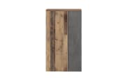 Schuhschrank Boots, Old Wood Vintage-Nachbildung/dunkelgrau