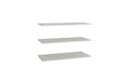 Einlegeböden Vodol, grau, 117,2 x 52,7 cm, 3er Set