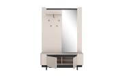 Garderobe Vodol, sandfarbig/schwarz