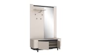 Garderobe Vodol, sandfarbig/schwarz