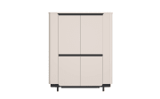 Highboard Vodol, sandfarbig/schwarz