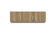 Schrankaufsatz Econobox2, Mauvelle Eiche-Nachbildung, 133,2 cm