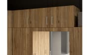 Schrankaufsatz Econobox2, Mauvelle Eiche-Nachbildung, 133,2 cm