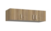 Schrankaufsatz Econobox2, Mauvelle Eiche-Nachbildung, 133,2 cm