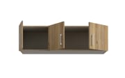 Schrankaufsatz Econobox2, Mauvelle Eiche-Nachbildung, 133,2 cm