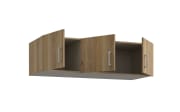 Schrankaufsatz Econobox2, Mauvelle Eiche-Nachbildung, 133,2 cm