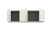 Schrankaufsatz Econobox2, weiß, 133,2 cm