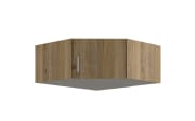 Eck-Schrankaufsatz Econobox2, Mauvelle Eiche-Nachbildung, 89,5 cm