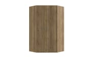 Eckkleiderschrank Econobox2, Mauvelle Eiche-Nachbildung, 116,8 cm