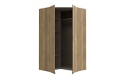 Eckkleiderschrank Econobox2, Mauvelle Eiche-Nachbildung, 116,8 cm