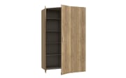 Eckkleiderschrank Econobox2, Mauvelle Eiche-Nachbildung, 116,8 cm