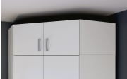 Eck-Schrankaufsatz Econobox2, weiß, 165,2 cm