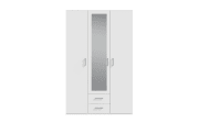 Kleiderschrank Econobox2, weiß, 133,2 cm