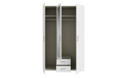 Kleiderschrank Econobox2, weiß, 133,2 cm