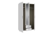 Kleiderschrank Econobox2, weiß, 133,2 cm