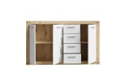 Sideboard Baccio, Artisan Eiche-Nachbildung/weiß, 152,6 cm