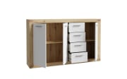 Sideboard Baccio, Artisan Eiche-Nachbildung/weiß, 152,6 cm