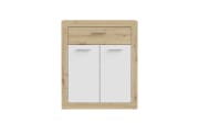 Schuhschrank Baccio, Artisan Eiche-Nachbildung/weiß