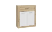 Schuhschrank Baccio, Artisan Eiche-Nachbildung/weiß