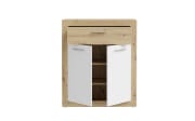 Schuhschrank Baccio, Artisan Eiche-Nachbildung/weiß