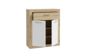 Schuhschrank Baccio, Artisan Eiche-Nachbildung/weiß