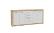 Sideboard Baccio, Artisan Eiche-Nachbildung/weiß, 197,1 cm