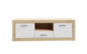 TV-Board Baccio, Artisan Eiche-Nachbildung/weiß