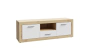 TV-Board Baccio, Artisan Eiche-Nachbildung/weiß
