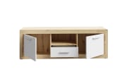 TV-Board Baccio, Artisan Eiche-Nachbildung/weiß