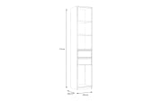 Regal Smart Room, Eiche-Nachbildung/weiß, 44,4 cm