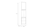 Multifunktionales Regal Smart Room, Eiche-Nachbildung/weiß