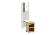 Multifunktionales Regal Smart Room, Eiche-Nachbildung/weiß