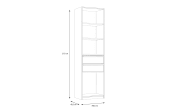 Regal Smart Room, Eiche-Nachbildung/weiß, 59,4 cm