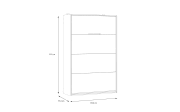 Multifunktionsbett Smart Room, Eiche-Nachbildung/weiß, 137,4 x 215 cm