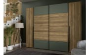 Kleiderschrank Narago, Mauvelle Eiche-Nachbildung/salbeifarbig, 270,3 x 210,5 cm