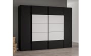 Kleiderschrank Narago, schwarz/weiß, 270,3 x 210,5 cm