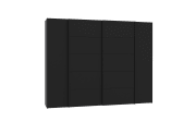 Kleiderschrank Narago, schwarz/weiß, 270,3 x 210,5 cm