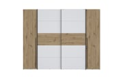 Kleiderschrank Narago, Artisan Eiche-Nachbildung/weiß, 270,3 x 210,5 cm