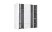 Kleiderschrank Narago, weiß, 200,1 x 210 cm