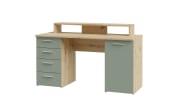 Schreibtisch Net106, Artisan Eiche Nachbildung/salbei