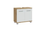 Waschbeckenunterschrank Veris, Artisan Eiche-Nachbildung/grau