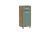 Midischrank Veris, Artisan Eiche-Nachbildung/salbeifarbig