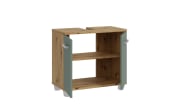 Waschbeckenunterschrank Veris, Artisan Eiche-Nachbildung/salbeifarbig