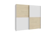 Kleiderschrank Schach&matt, Puccini Eiche-Nachbildung/weiß, 200,1 x 190,5 cm