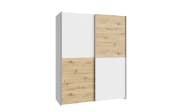 Kleiderschrank Schach&matt, Artisan Eiche-Nachbildung/weiß, 150,1 x 190,5 cm