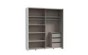 Kleiderschrank Schach&matt, weiß, 170,3 x 190,5 cm